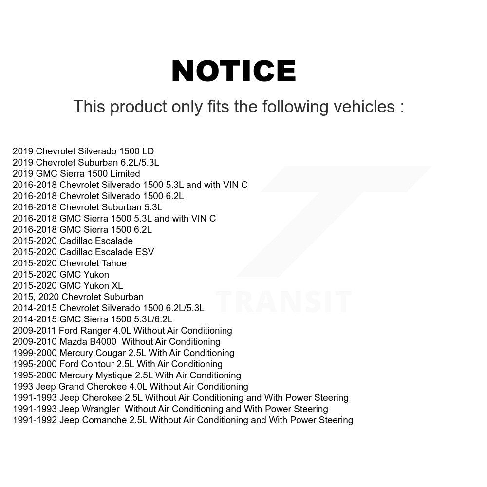Serpentine Belt Main Drive KBR-5060715 For GMC Chevrolet Sierra 1500 Silverado