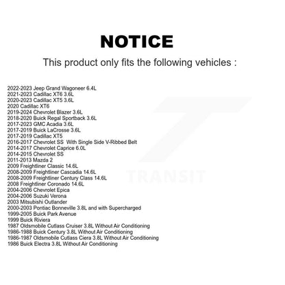 Serpentine Belt KBR-5060725 For Cadillac XT5 Mazda 2 GMC Acadia Chevrolet Blazer