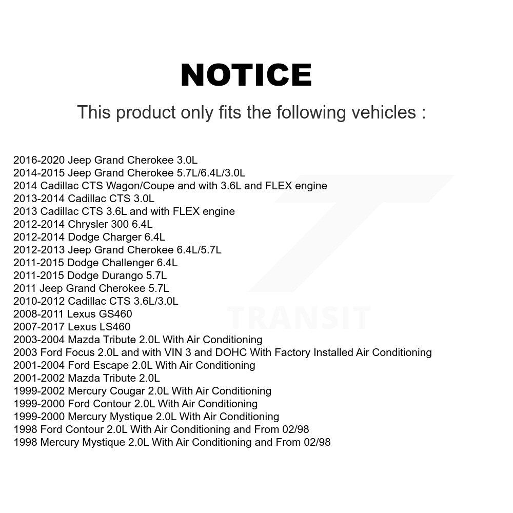 Serpentine Belt KBR-5060827 For Jeep Grand Cherokee Dodge Chrysler 300 Durango