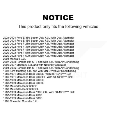 Serpentine Belt KBR-5060888 For Ford F-350 Super Duty F-250 Mazda 6 E-450 E-350