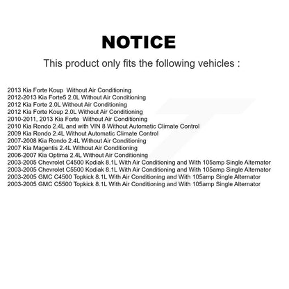 Serpentine Belt KBR-5060988 For Kia Forte Rondo Koup Forte5 Optima GMC Chevrolet