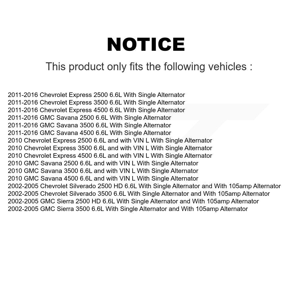 Serpentine Belt Main Drive KBR-5061178 For GMC Chevrolet Sierra 2500 HD Savana