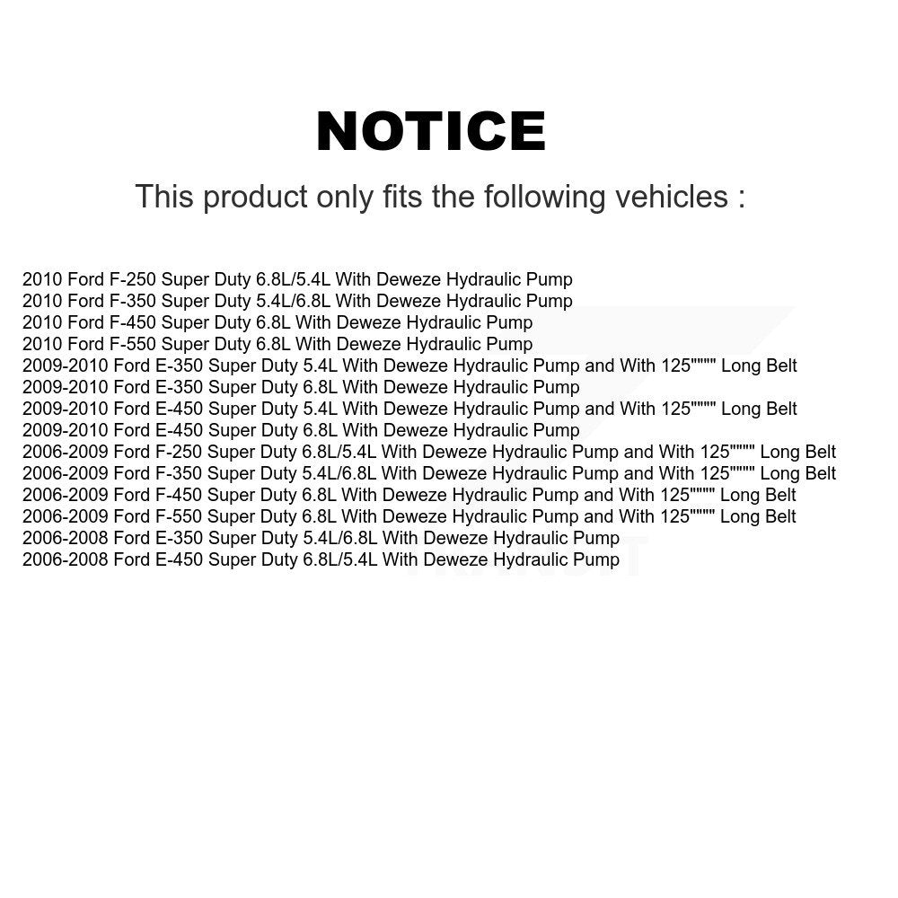 Serpentine Belt Drive KBR-5061251 For Ford F-350 Super Duty F-250 E-350 E-450