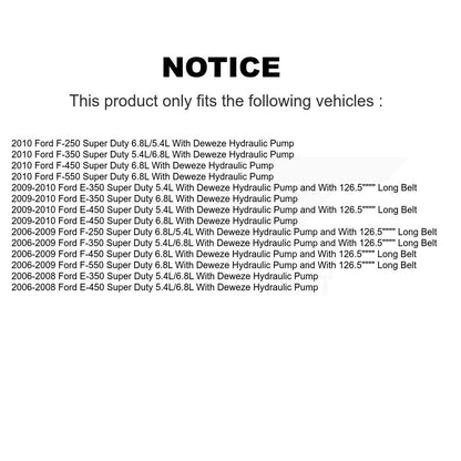 Serpentine Belt Main Drive KBR-5061265 For Ford F-350 Super Duty F-250 E-350