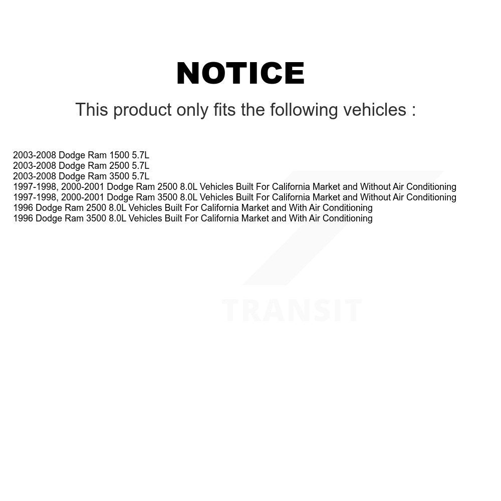 Serpentine Belt Main Drive KBR-5071013 For Dodge Ram 1500 2500 3500