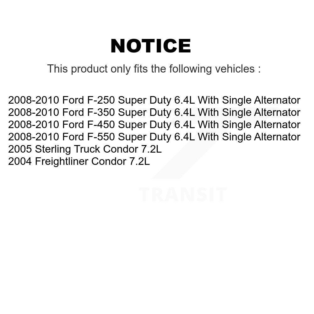 Serpentine Belt KBR-5080865 For Ford F-350 Super Duty F-250 F-550 Freightliner