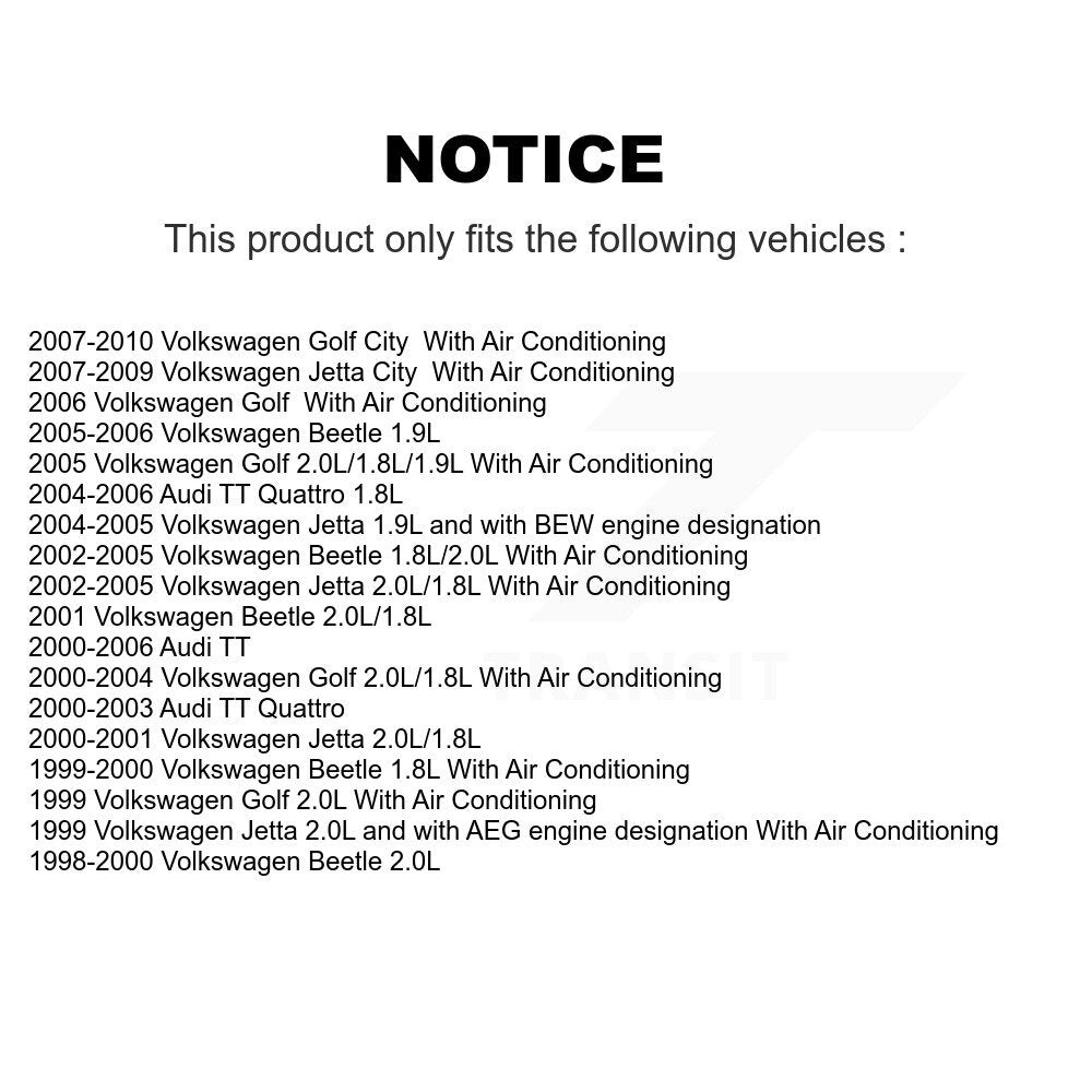 Serpentine Belt KBR-6060470 For Volkswagen Jetta Golf City Beetle Audi TT