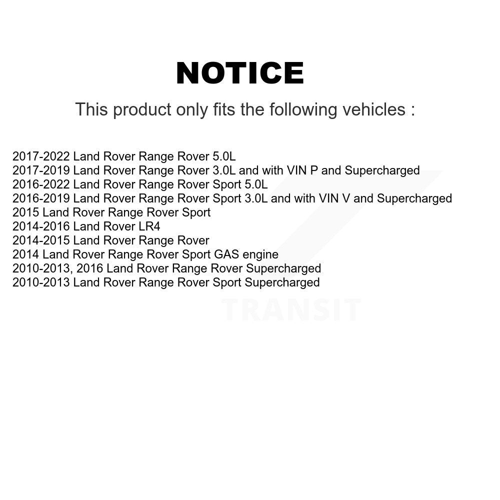Serpentine Belt Supercharger KBR-6080570 For Land Rover Range Sport LR4