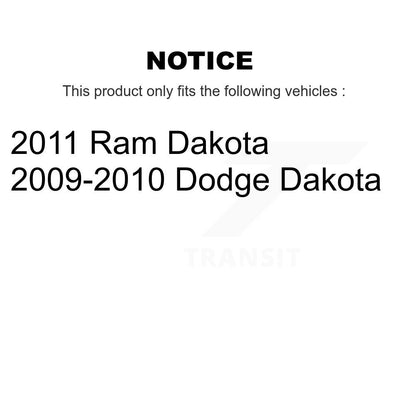 Disc Brake Caliper Rotors And Semi-Metallic Pads Front Kit For Dakota Dodge Ram
