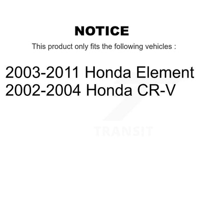 Ceramic Brake Pads And Parking Shoes Front Rear Kit For Honda CR-V Element