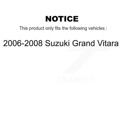 Ceramic Brake Pads & Drum Shoes Front Rear Kit For 2006-2008 Suzuki Grand Vitara