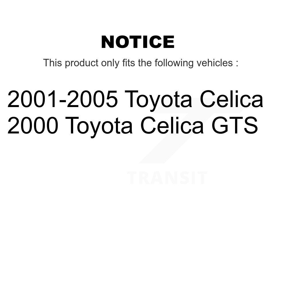 Ceramic Brake Pads And Drum Shoes Front Rear Kit For Toyota Celica