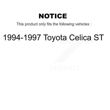 Ceramic Brake Pads And Drum Shoes Front Rear Kit For 1994-1997 Toyota Celica ST