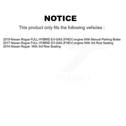 Ceramic Brake Pads And Parking Shoes Front Rear Kit For Nissan Rogue