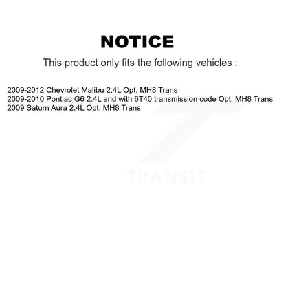 CV Axle Drive Shaft Front Kit For Chevrolet Malibu Pontiac G6 Saturn Aura