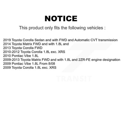 CV Axle Drive Shaft Assembly Front Kit For Toyota Corolla Matrix Pontiac Vibe