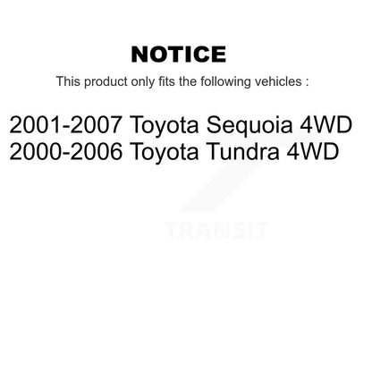 CV Axle Drive Shaft Complete Assembly Front Kit For Toyota Tundra Sequoia 4WD