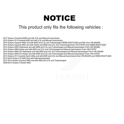 CV Axle Drive Shaft Front Kit For Subaru Forester Impreza XV Crosstrek WRX STI