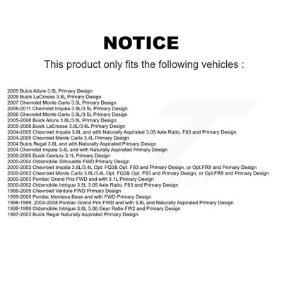 CV Axle Shaft Front Kit For Chevrolet Impala Buick Pontiac Grand Prix LaCrosse