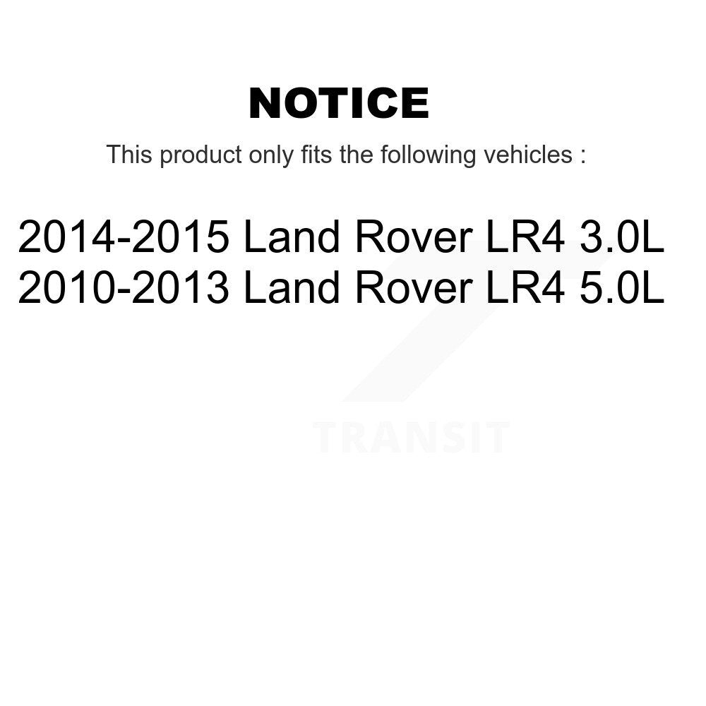 Ceramic Disc Brake Pads And Wear Sensors Front Rear Kit For Land Rover LR4