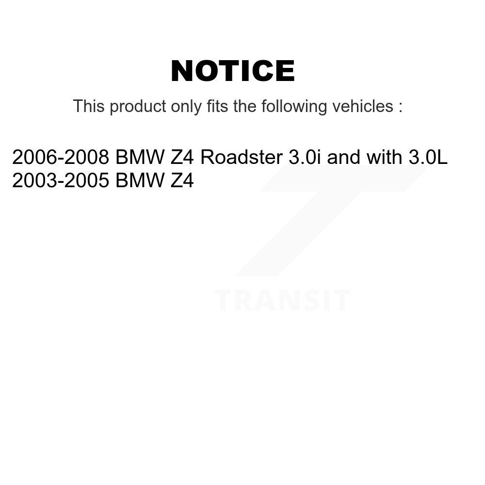 Ceramic Disc Brake Pads And Wear Sensors Front Rear Kit For BMW Z4