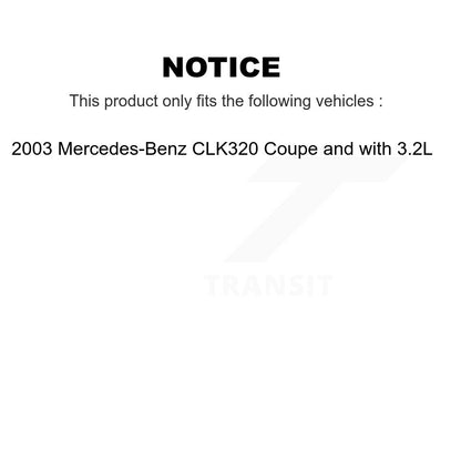 Ceramic Disc Brake Pads And Wear Sensors Front Rear Kit For Mercedes-Benz CLK320
