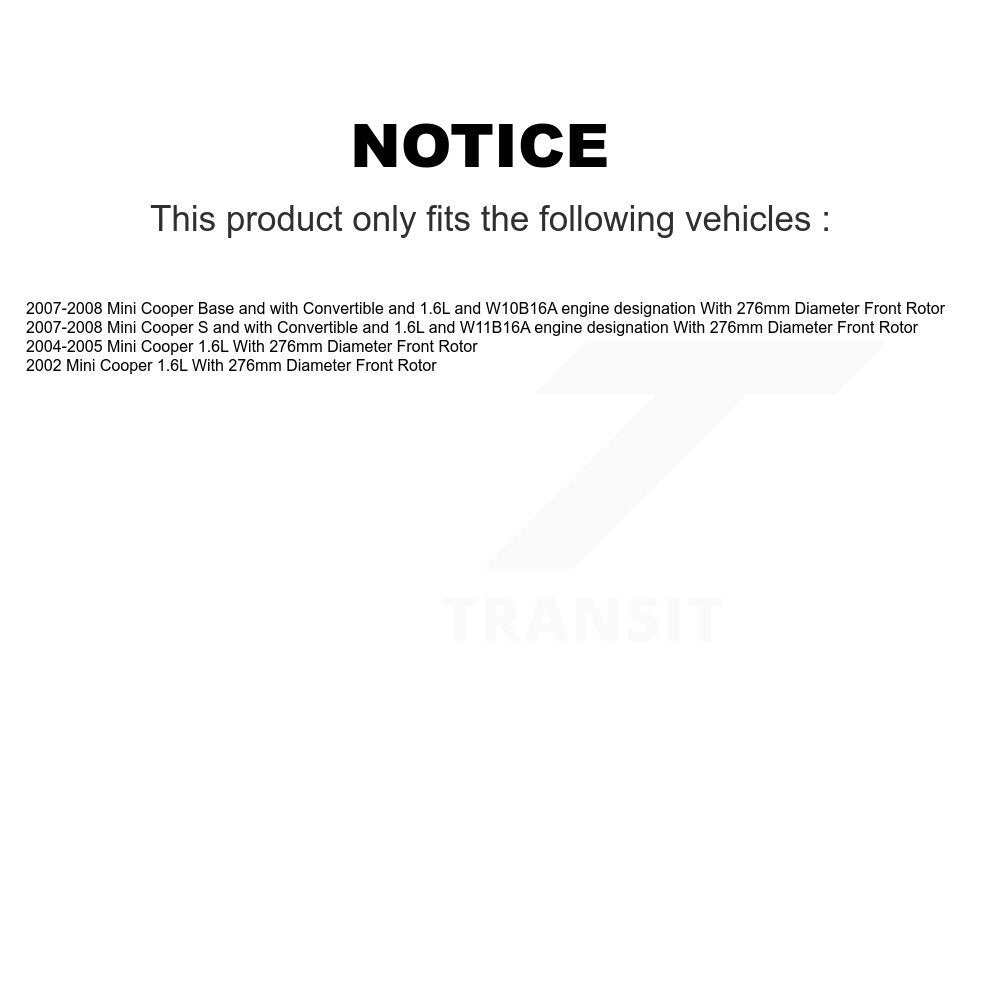 Ceramic Disc Brake Pads And Wear Sensors Front Rear Kit For Mini Cooper