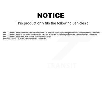 Ceramic Disc Brake Pads And Wear Sensors Front Rear Kit For Mini Cooper