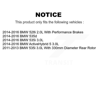 Ceramic Brake Pad Wear Sensor Front Rear Kit For BMW 535i 528i 535d ActiveHybrid