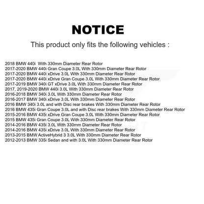 Ceramic Brake Pads Wear Sensor Front Rear Kit For BMW 340i xDrive 435i 440i Gran