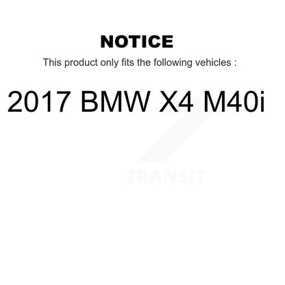 Ceramic Disc Brake Pads And Wear Sensor Front Rear Kit For 2016-2018 BMW X4 M40i
