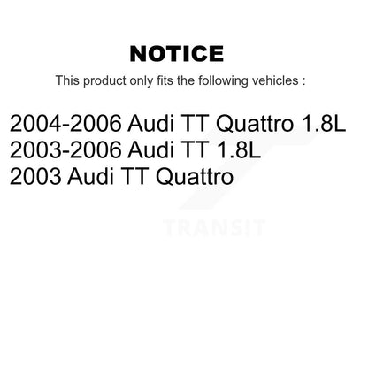 Ceramic Disc Brake Pads And Extra Wear Sensors Front Kit For Audi TT Quattro