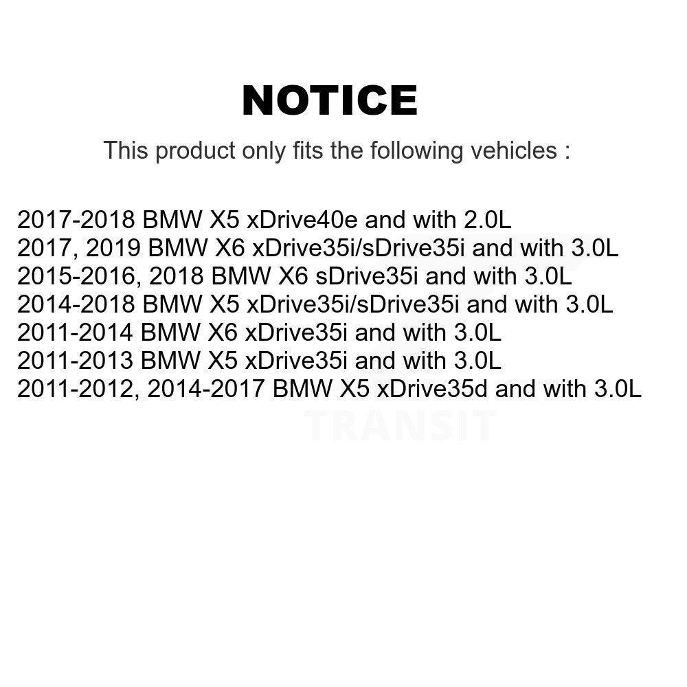 Ceramic Disc Brake Pads And Wear Sensors Front Kit For BMW X5 X6