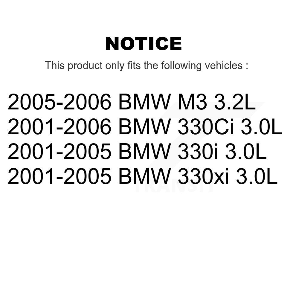 Ceramic Disc Brake Pads & Wear Sensor Pair Front Kit For BMW 330Ci 330i 330xi M3