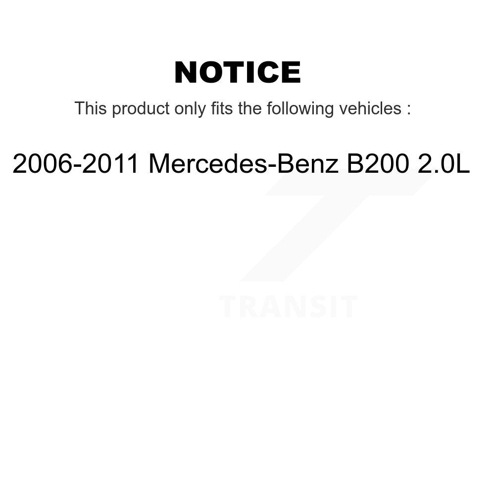 Ceramic Brake Pad & Extra Wear Sensor Pair Front Kit For Mercedes-Benz B200 2.0L
