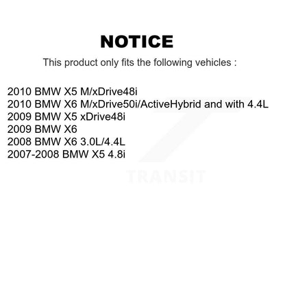 Ceramic Disc Brake Pads And Wear Sensors Rear Kit For BMW X5 X6