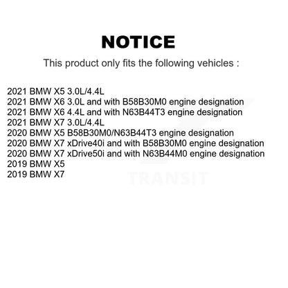Ceramic Disc Brake Pads And Wear Sensors Rear Kit For BMW X5 X7 X6