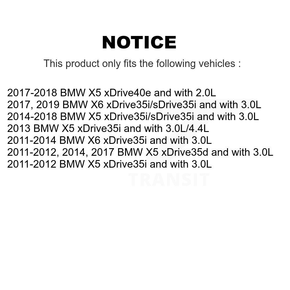 Ceramic Disc Brake Pads And Wear Sensors Rear Kit For BMW X5 X6