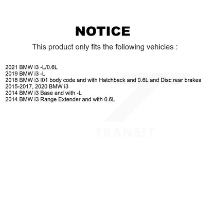 Ceramic Disc Brake Pads And Wear Sensors Rear Kit For BMW i3 i3s