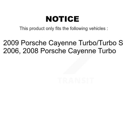 Ceramic Disc Brake Pads And Wear Sensors Rear Kit For Porsche Cayenne