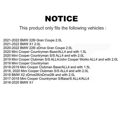 Ceramic Brake Pad Wear Sensor Rear Kit For BMW X1 Mini Cooper Countryman X2 228i