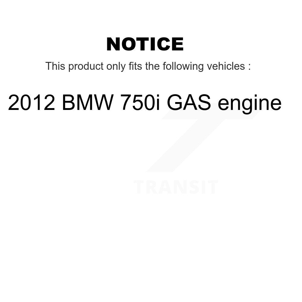 Ceramic Brake Pads Wear Sensor Front Rear Kit (7Pc) For 2012 BMW 750i GAS engine