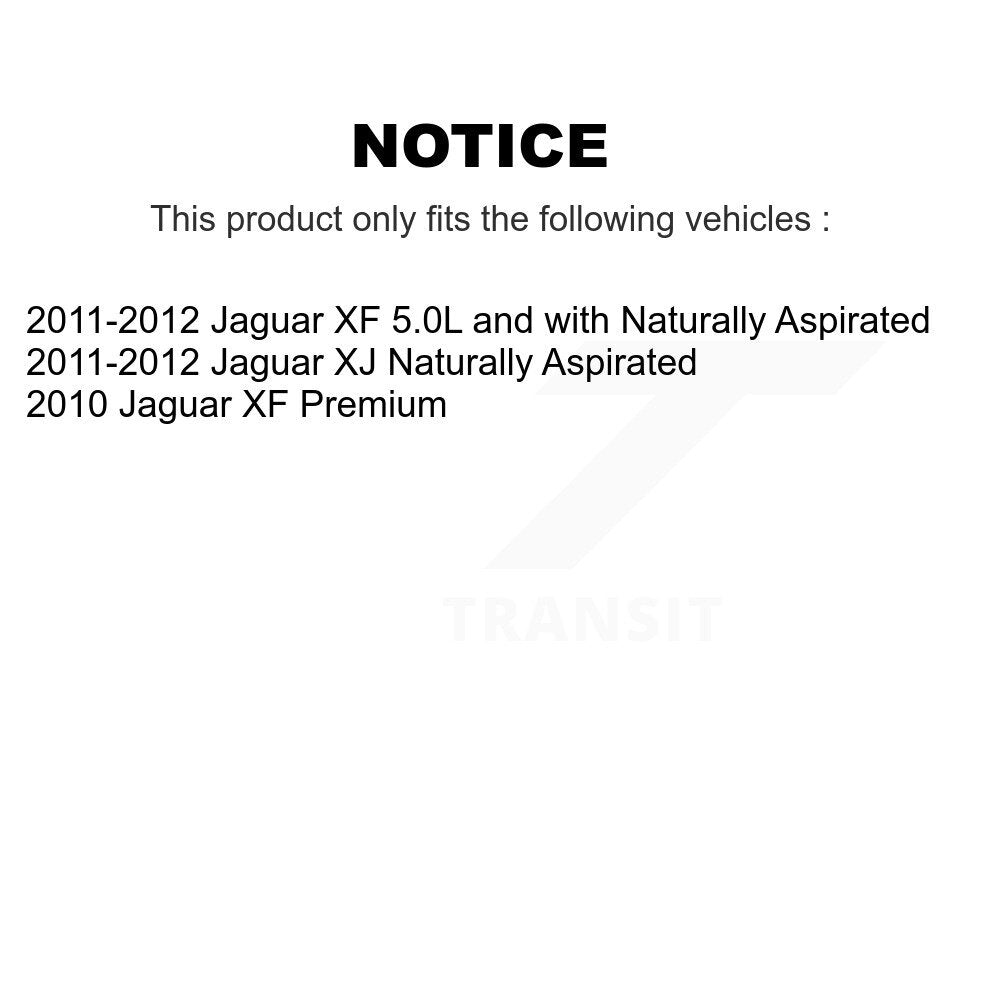 Ceramic Disc Brake Pads And Wear Sensor Pairs Front Kit For Jaguar XF XJ