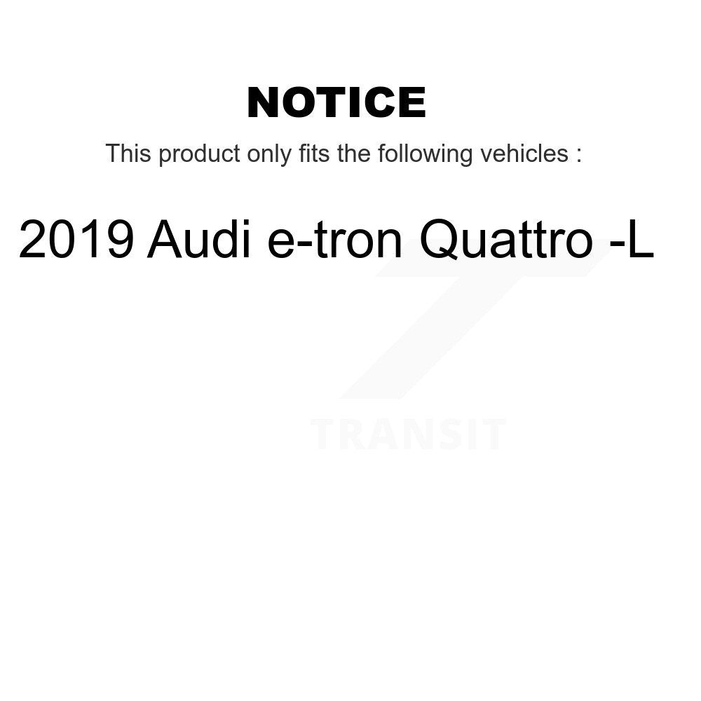 Ceramic Disc Brake Pads And Wear Sensor Rear Kit For 2019 Audi e-tron Quattro -L