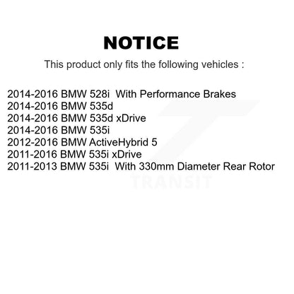 Ceramic Brake Pads Front Rear Kit For BMW 535i xDrive 535d ActiveHybrid 5 528i