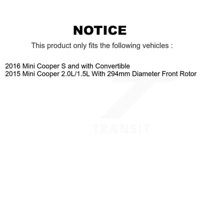 Ceramic Brake Pads Front Rear Kit For Mini Cooper