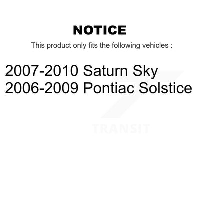 Ceramic Brake Pads Front Rear Kit For Pontiac Solstice Saturn Sky
