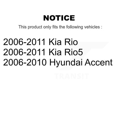 Ceramic Brake Pads Front Rear Kit For Hyundai Accent Kia Rio Rio5
