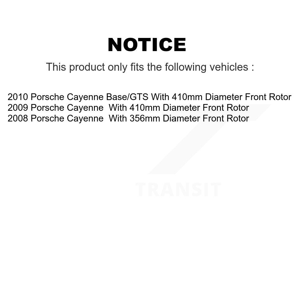 Ceramic Brake Pads Front Rear Kit For Porsche Cayenne