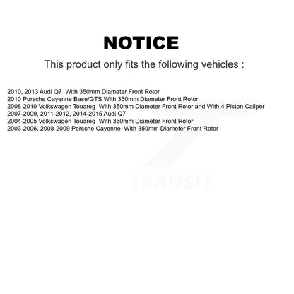 Ceramic Brake Pads Front Rear Kit For Audi Q7 Porsche Cayenne Volkswagen Touareg